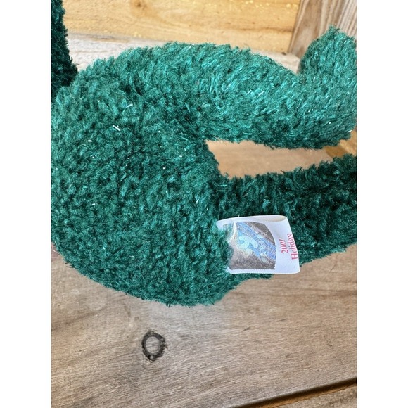 2001 Ty Beanie Baby "Holiday Teddy" Retired Bear Dark Green Beanie Baby - Picture 9 of 15